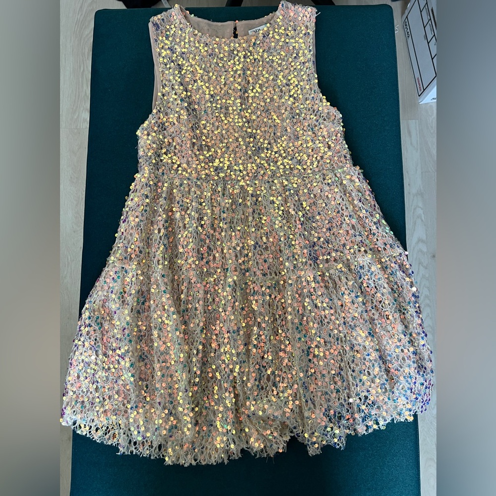 Zara Multicolor Sequin Mini Dress XS